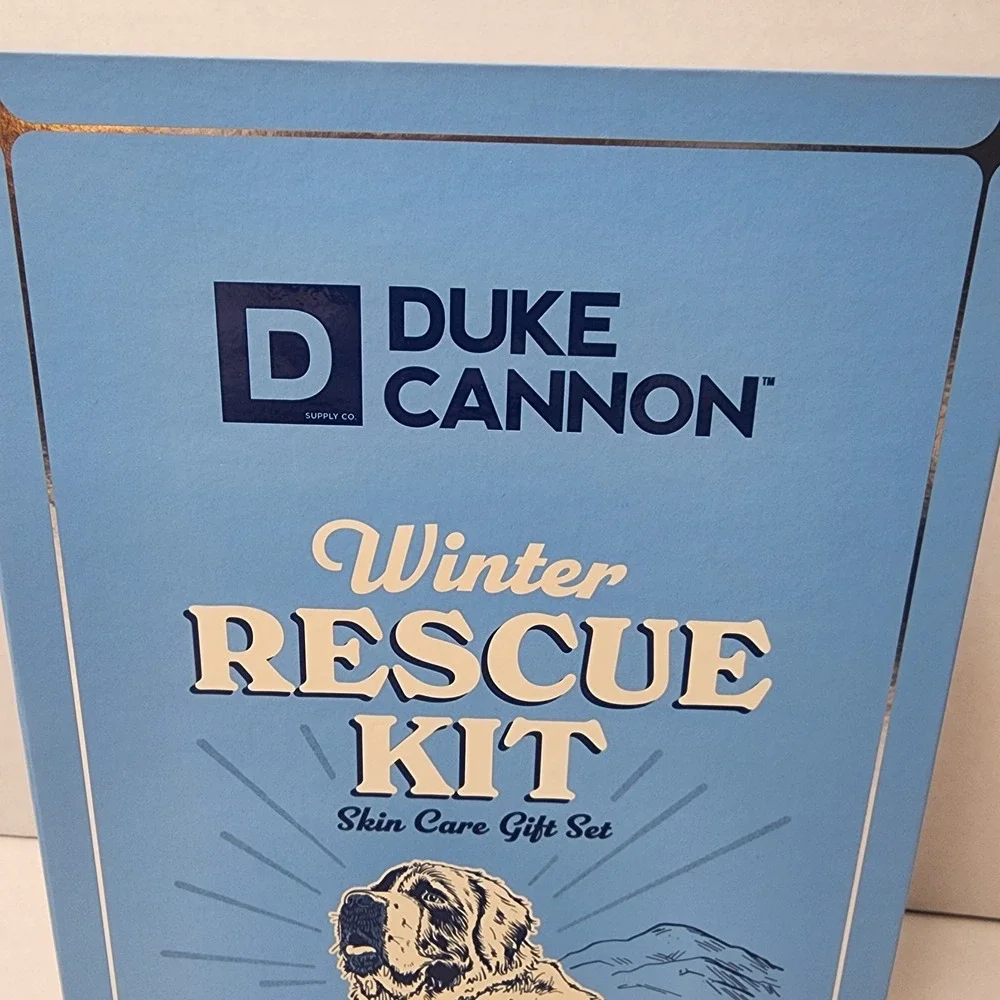 Duke Cannon Winter Rescue Kit Gift Box - Bloody Knuckles Blam Repair Lip Unscent